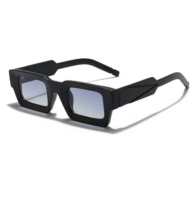 Lunette Fresh – Lunettes de soleil rectangle au design moderne. Verres fumés teintés avec protection UV, alliant élégance et confort pour un style affirmé.