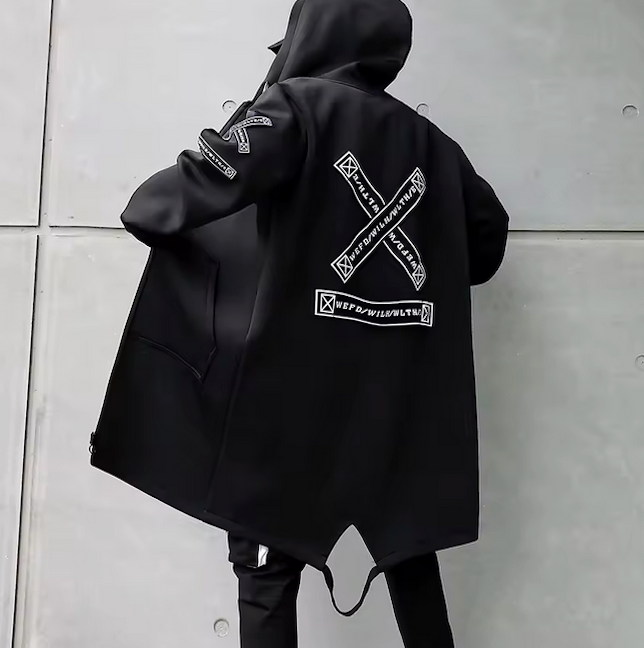Découvrez la Veste Juku, veste oversize avec graphismes futuristes. Streetwear à son apogée, style urbain affirmé. Disponible en blanc et noir. Livraison rapide.